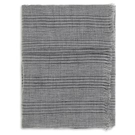 Sciarpa Brunello Cucinelli in lino a righe con lurex marrone Marrone