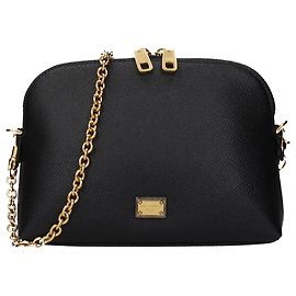 Dolce & Gabbana Black Leather Shoulder Bag Black
