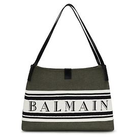 Balmain Borsa a tracolla in cotone nero Nero