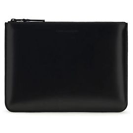 Comme Des Garcons Cartera Bos Taurus de piel de becerro negra Negro