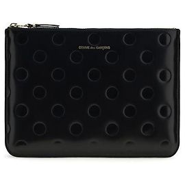 Comme Des Garcons Cartera Bos Taurus de piel de becerro negra Negro