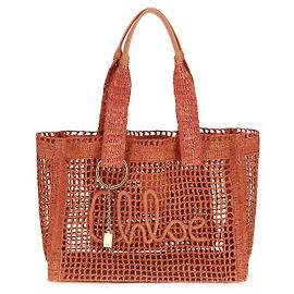 Chloé Red Raffia Shoulder Bag Red