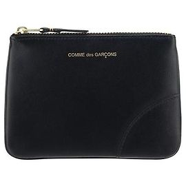 Comme Des Garcons Black Calf Leather Bos Taurus Wallet Black