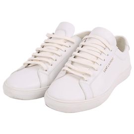 Autre Marque SAINT LAURENT Andy Sneakers White Leather White