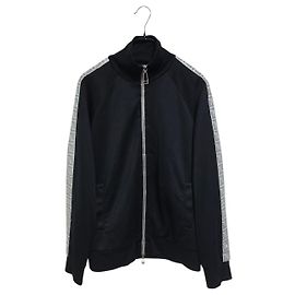 Fendi Side Line Zip-Up Jacket Black