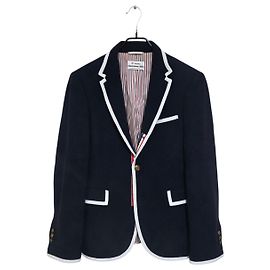 Blazer Thom Browne Azul Marinho de Lã Azul