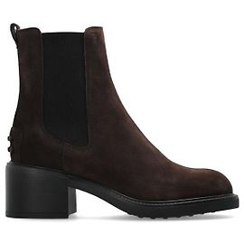 Tod's Suede Ankle Boots Dark Brown Brown