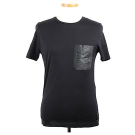 Fendi Camiseta con bolsillo de cuero Multicolor