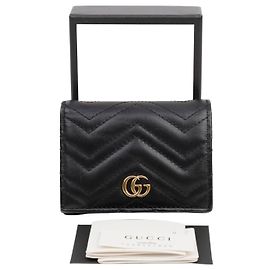 Gucci Matelassé Black Cardholder Black
