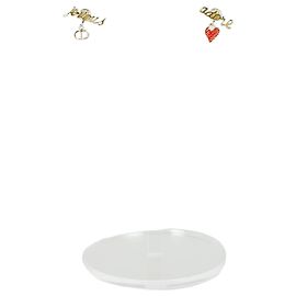 Dior Pendientes con dijes de letras Castaño