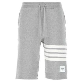 Thom Browne Pantaloncini in Molleton Classic Loopback Marrone