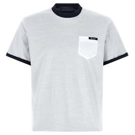 Prada Camiseta de algodón reversible Azul