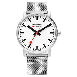 Autre Marque Railway Men's Metal Watch Silvery