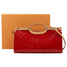 Louis Vuitton Tote Schultertasche Braun Lackleder Braun