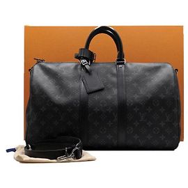 Louis Vuitton Saco Keepall Bandoulière Tote e Saco de Ombro Monogram Eclipse Multicor