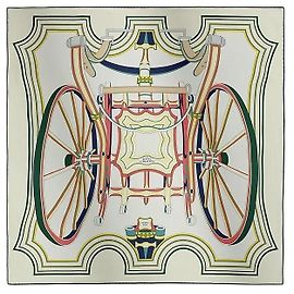 Hermès Carré in seta da donna Phaeton Wheels Blu