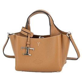 Tod's Mala Tote Micro em pele Timeless Marrom
