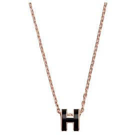 Hermès Collier pendentif Mini Pop Or Rose Rose