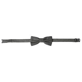 Dolce & Gabbana Gray Silk Patterned Adjustable Neck Men Papillon Bow Tie Brown