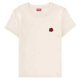 Kenzo Boke Flower besticktes T-Shirt Weiß