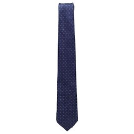 Louis Vuitton Blue Marine Cravat Monogram Cozy Tie Blue