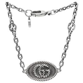 Gucci Round Double Silver Bracelet Silvery