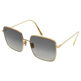 Dior Square Sunglasses Gold Metal Golden