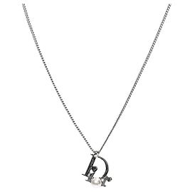 Dior Collar Pearl Oblique Silver Plata