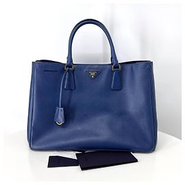 Prada Saco Tote Saffiano Lux Azul