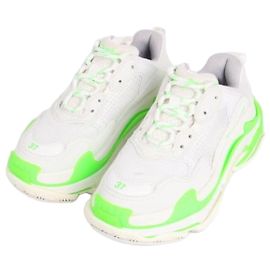 Baskets Balenciaga Triple S Blanc Vert Vert