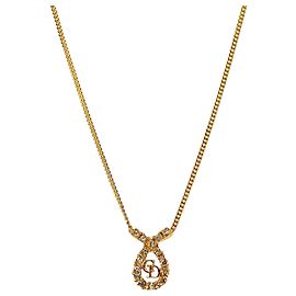 Dior Collier Cubic Round CD Gold Doré