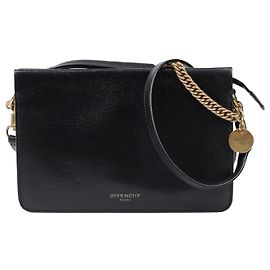Givenchy Borsa a Tracolla in Pelle con Catena Nera Nero