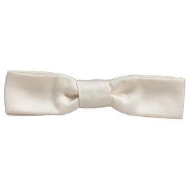 Dolce & Gabbana Men White % Silk Adjustable Neck Papillon Bow Tie White