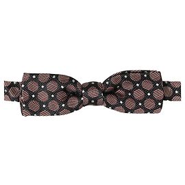 Dolce & Gabbana Multicolor Geometric Silk Adjustable Neck Papillon Bow Tie Multiple colors