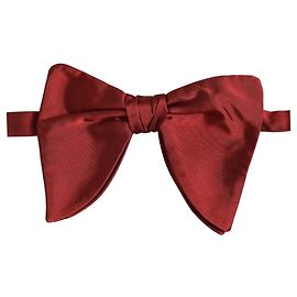Dolce & Gabbana Men Red % Silk Adjustable Neck Papillon Bow Tie Red