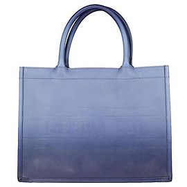 Dior mala Tote em pele de vitelo azul Azul