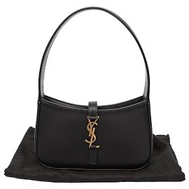 Autre Marque Mini sac hobo noir avec détails dorés Noir