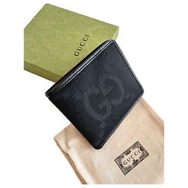 Gucci GG Canvas Men's Bi-Fold Wallet Black