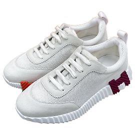 Hermès Bouncing Women's Sneakers White Mesh White