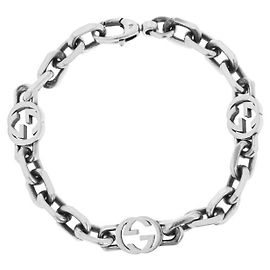 Gucci Interlocking Silver Bracelet Silvery