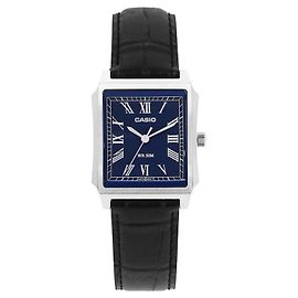 Casio MTP-B190L-2BVDF Leather Watch Black Black
