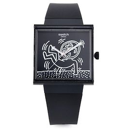 Autre Marque Break Free Break Loose Unisex Polyurethane Watch Black
