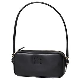 Miu Miu Lederbeutel Schwarz Schwarz