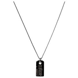 Colar Dior Plate Prateado Prata