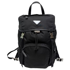 Prada Mochila Re-Nylon Preta Preto