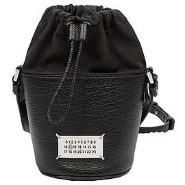 Maison Martin Margiela Borsa a secchiello in micro pelle Nera Nero