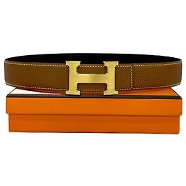 Hermès Wendelgürtel Noir Gold Golden