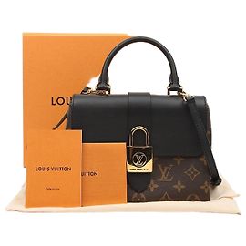 Louis Vuitton Borsa a spalla Rocky BB Monogram Canvas da donna Nero Nero