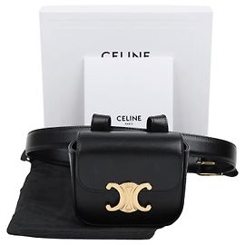 Bolsa de cintura Triope Céline 70 marrom em couro de bezerro Marrom