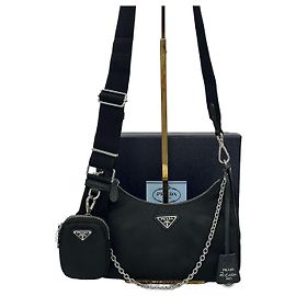 Prada Borsa Re-Edition Re-Nylon Marrone
